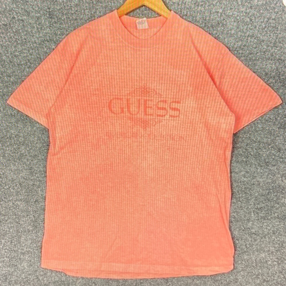 GUESS Men's Vibrant Orange Tee